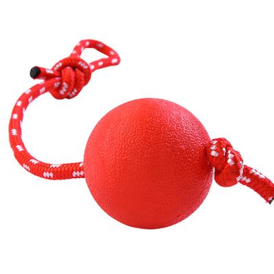 China Viable Toy Bite Heavy Duty Rubber Dog Ball Solid Bouncy Dog Training Pet Supplies Molar Ball for sale