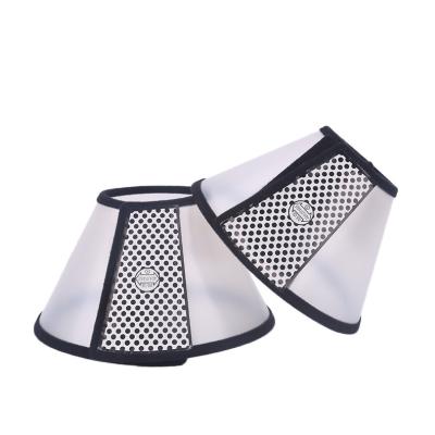 China Viable Wholesale Petto Adjustable Elizabethan Collar For Dogs Recovery Plastic Pet Guinness Protective Collar for sale