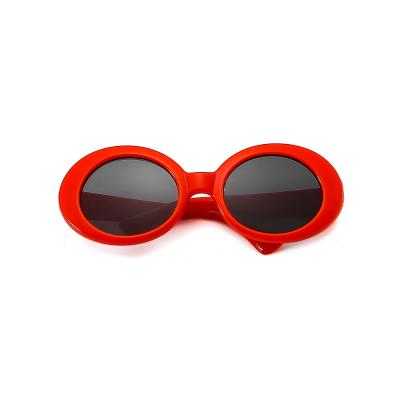 China White Black Red Plastic Frame Oval Pet Sunglasses Puppy Sunglasses Factory Outlet Viable Full for sale