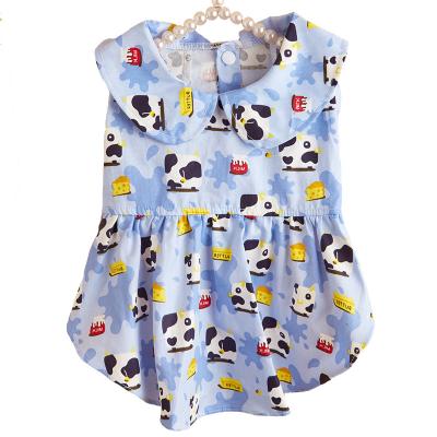 China Viable Factory Wholesale 100% Pure Cotton Blue Cat Skirt Coat for sale