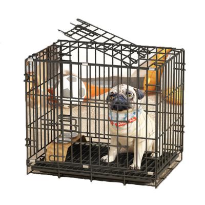 China Stored Wholesale Modular Metal Crate Pet Cage Stainless Steel Pet Cage Modular Foldable Crate for sale