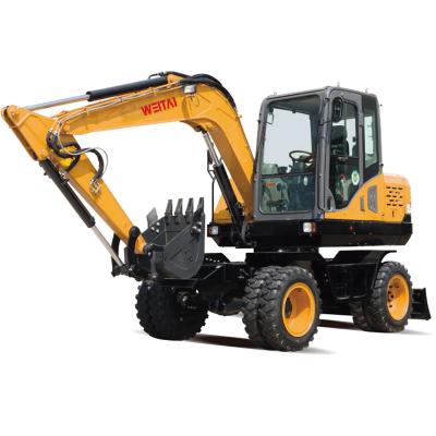 China Construction worksÂ   WT75W Hydraulic Wheel Excavator for sale