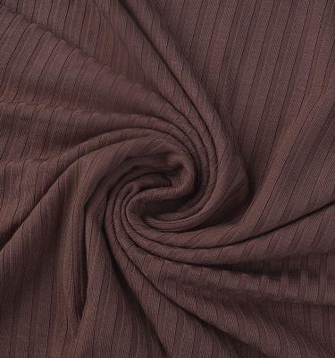 China Good Quality Breathable Free Sample 100% 200g Viscous Customized Cotton Rayon Rib Spandex Fabric For Knitting Shirt for sale