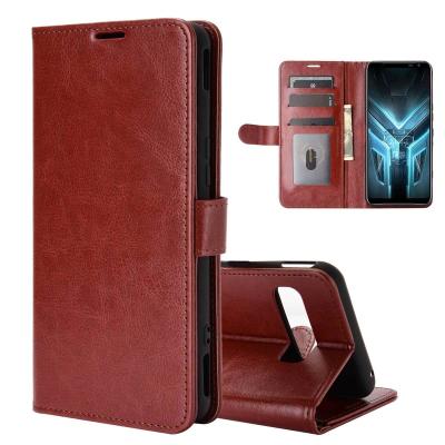 China Anti-fall For ASUS ROG Phone 3 ZS661KS Mobile Flip Case Cover For ASUS ROG Phone 3 ZS661KS Phone Case Stand Leather Case With Card Holder for sale