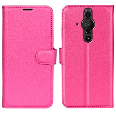 China Shockproof For Sony Xperia Pro-I Full Cover Flip Leather Wallet Magnetic Case With Card Holders for sale