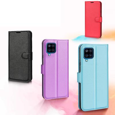 China PU Leather Shockproof RFID Blocking Magnetic Stand Flip Cover Credit Card Holder Compatible With Samsung A12 for sale