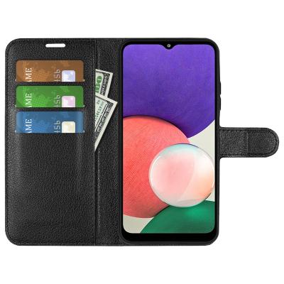 China Shockproof For Samsung Galaxy A22 5G Case With Wallet Leather Cover With Kickstand Pocket Credit Card for sale