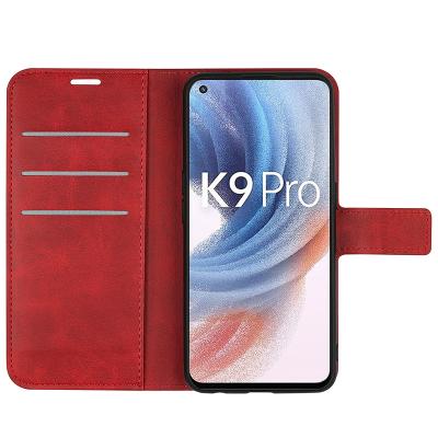 China Shockproof Mobile Phone Case Compatible with OPPO K9 Pro Leather Flip Cover with Card Slots for sale