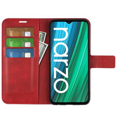 China Shockproof Stand Phone Case Flip Phone Case Card Slot Wallet Flip Case For Oppo Realme Narzo 50i Mobile Phone for sale