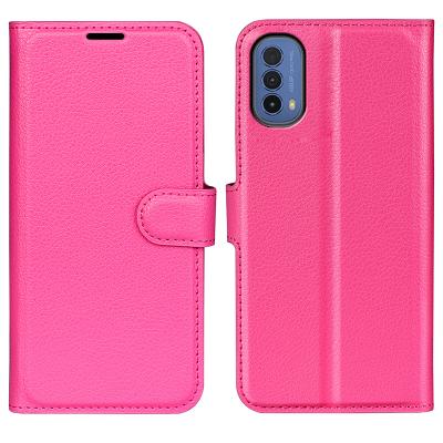 China Wallet Shockproof Leather Case with Cash and Soft Magnet Flip Card Slots TPU Back Cover Case for Motorola Moto E30 for sale