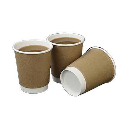 China 70mm Double Wall 8oz Disposable Hot Cup Coffee Disposable Paper Cups With Lids And 12oz Sleeve for sale