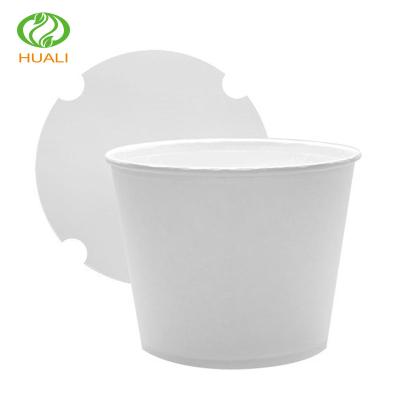 China Custom Disposable Disposable Popcorn Chicken Paper Bucket With Lid For Movie Theater for sale