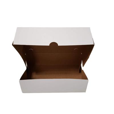 China Eco - Friendly White Cardboard Pastry / Bakery Take Out Snack Paper Lunch Box Malaysia for sale