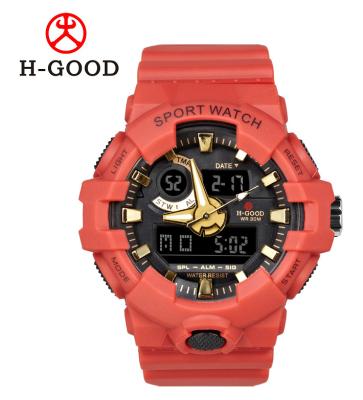 China H-GOOD 770 Alarm Sports Plastic Watch Wholesale G Style Wristwatches Relogio Masculino Waterproof Clock for sale