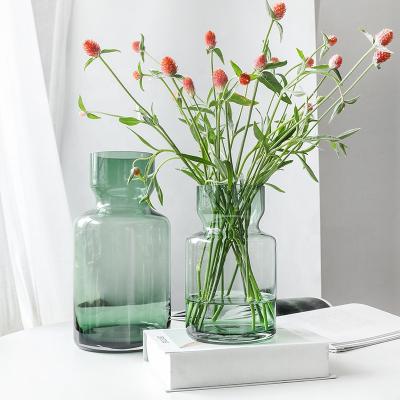 China Europe European style transparent glass vase, desktop simple flower arrangement, flower arrangement for sale