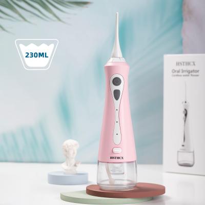 China Hotel RTS 2 Pieces Live Broadcast Link 2021 IPX7 Waterproof Portable Wireless Oral Water Tooth Flosser Factory Pink for sale