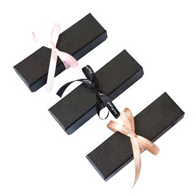 China Customized Handmade Black Cardboard Lipstick Box Packaging Lip Gloss Lip Gloss Wedding Cosmetic Gift Box With Insert for sale