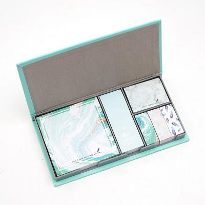 China Self Adhesive Custom School Stationery Items Korean Style Boxed Cute Weekly Sticky Notes Write Memo Pad With Box for sale