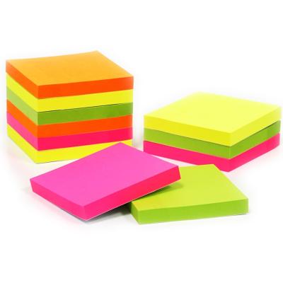 China Promotion 4 Color Offset Printing Paper Self Adhesive Good Quality Customized Mail Notes Wooden Free Paper Sticky Notes Memo Pad for sale