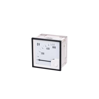 China KLY-72 72*72mm Voltmeter 0 AC12kV 11/0.1kV to 600v Analog Voltage Meter with KLY-72 Rectifier for sale