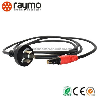 China Audio Vedio 2 Pin Power Cable FGG 0B 302 Connectors And Electronic Cable Assemblies for sale