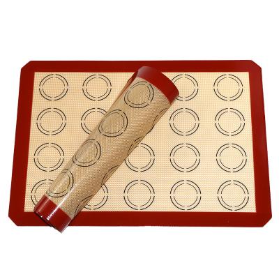 China Kitchen Viable Silicone Baking Mat Set Non-Stick Silicone Dough Protector Pastry Bakeware Kneading Rolling Baking Mat for sale