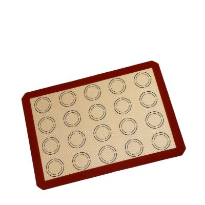 China Sustainable Customization 100% Non-Stick Shape Easy To Clean Silicone Baking Mat For Kitchen Baking for sale