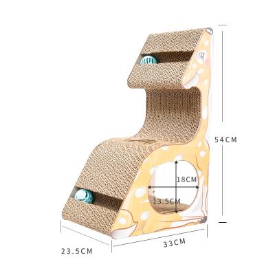 China Viable Cardboard Cat Scratcher With Catnip from Cat Scratcher Lounge Cardboard Corrugated Wholesale for sale