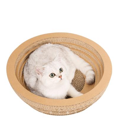 China Durable Strong Spring Structure Toy Cat Scratching Board For Cats With Catnip for sale