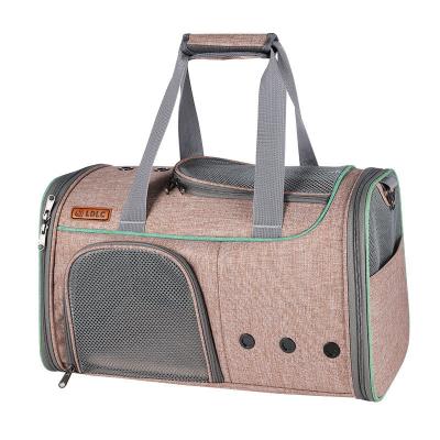 China Amazon Haustiertasche Breathable Pet Carrier Bag Airline Approved Small Dog Carrier Soft Sided Folding Portable Pet Carrier for sale