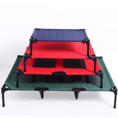 China Newleader Arrival Waterproof Raised Dog Bed Portable Cat Hammock With Comfortable Printed Oxford Dog Bed for sale