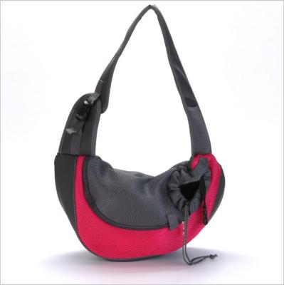 China Large Area Viable Expandable Main Breathable Durable Buckle Single Shoulder Pet Bag for sale