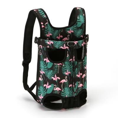 China Viable Hot Sale Printed Nylon Mesh Breathable Pet Chest Backpack Canvas for sale