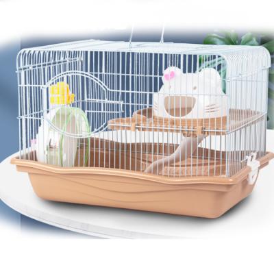 China Breathable manufacturers supply hot-selling hamster villa equipment cream hamster cage splicing rich cage for sale