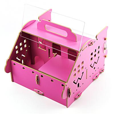 China Breathable Manufacturers Wholesale New Wooden Cage Portable Hamster Cage for sale