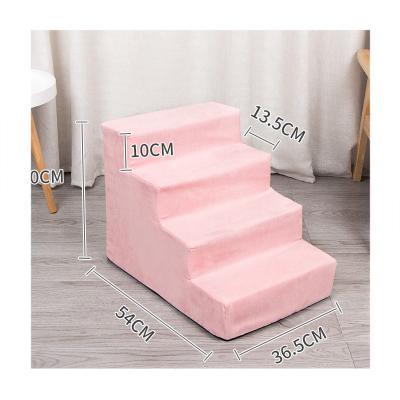 China New Sustainable Sponge Pink Cover Is Removable And Replaceable Sofa Climb Up Bed Pet Bed Climb Up The Ladder for sale