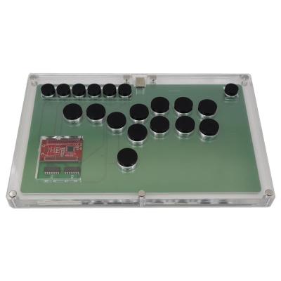 China PC/PS4/PS5 Programmable Buttons OBSF-24 30 Clear All Buttons For Joystick Controller Hitbox Style Arcade Game Fighting Stick Game Console for sale