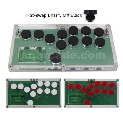 China Programmable Fight Controller Mini Hitbox Style Game Button Slimbox Fightstick Joystick Cherry MX Hot-Swap Encoder Console For PC PS4 for sale