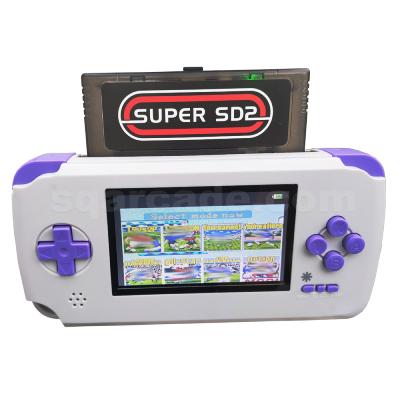 China Retro Game Console Retro Game Handheld Portable Video Games SNES SFC Game Console New 2.4 Inch IPS Screen Free Read Original Cartridges for sale