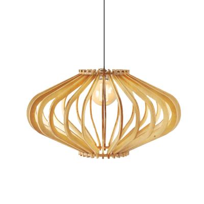 China 2021 modern modern dining table chandelier wood 	Hanging Pendant Lamp for sale