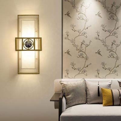 China Modern Custom Hotel Long Arm Bedside Lamp Fabric Wall Mounted Outdoor Wall Lamp for sale