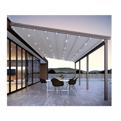 China Retractable Outdoor Garden Shading Retractable Awning Patio Shop Awning Sun Shade Retractable Automatic Awning for sale