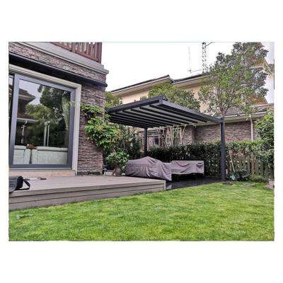 China Outdoor Retractable Patio Awning Factory Price Aluminum Retractable Shades Cover Awning Tents Balcony Sun Shade Shelter Shades for sale