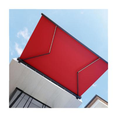 China 2Mx1.5M Windproof Retractable Canopy Metal Material Electric Folding Shade Sliding Retractable Roof Canopy Roof Tents Tent Outdoor for sale