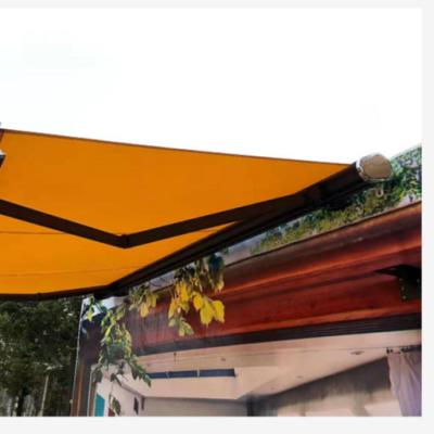 China Advanced Waterproof Retractable Low Price Customized Sizes PU Coated Retractable Car Awning for sale