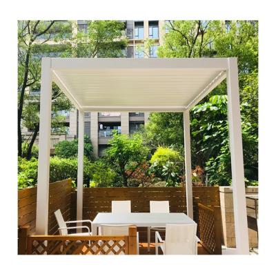 China Easily Assembled High Quality Bioclimated Motorized Aluminum Pergola With Adjustable Canopies for sale