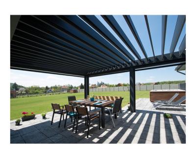 China Easily Assembled High Quality Bioclimated Motorized Aluminum Pergola With Adjustable Canopies for sale