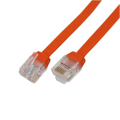 China High quality EXW Cat5e UTP flat patch cord utp patch cord 25 cm rj45 cat 5e cable rohs cable flexible soft UTP patch cord for sale