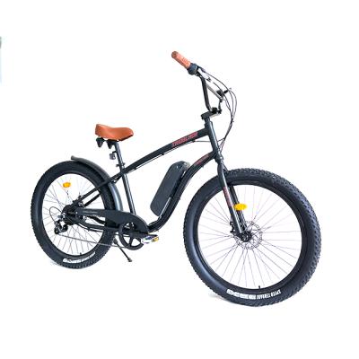 China Bafang Electric Electric Bike Motor Rear Frame Alloy Steel E Bike Beach Leisure 250W Electric Bicycle for sale