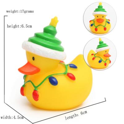 China Baby Toys Hot Sales Christmas Promotional Gift Yellow Rubber Duck Floating Bath Toy Swimming Pool Game For Baby for sale